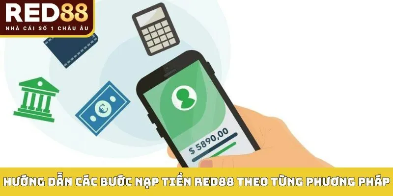 NẠP TIỀN RED88 3 Hướng dẫn các bước nạp tiền Red88 theo từng phương pháp